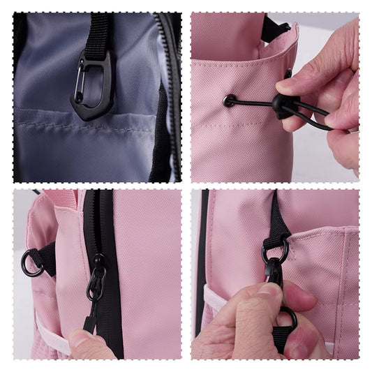 Magnetic Gym Sling Bag Waterproof Magnet Water Bottle Pouch Phone Holder Crossbody Bag for Outdoor Sports and Activities