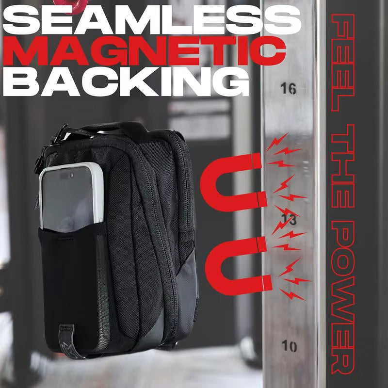 Magnetic Gym Water Bottle Bag Holder Built-In Magnet for Easy Attachment to Metal Surface Magnetic Bottle Sleeve Pouch