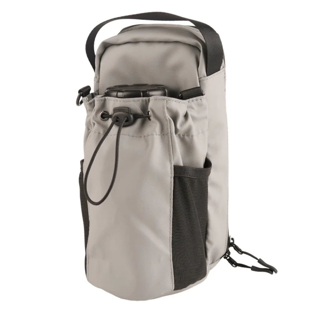 Magnetic Water Bottle Sling Bag Pull Cord Multi-Layer Gym Bottle Bag Large Capacity Adjustable Crossbody Sports Bag Gym